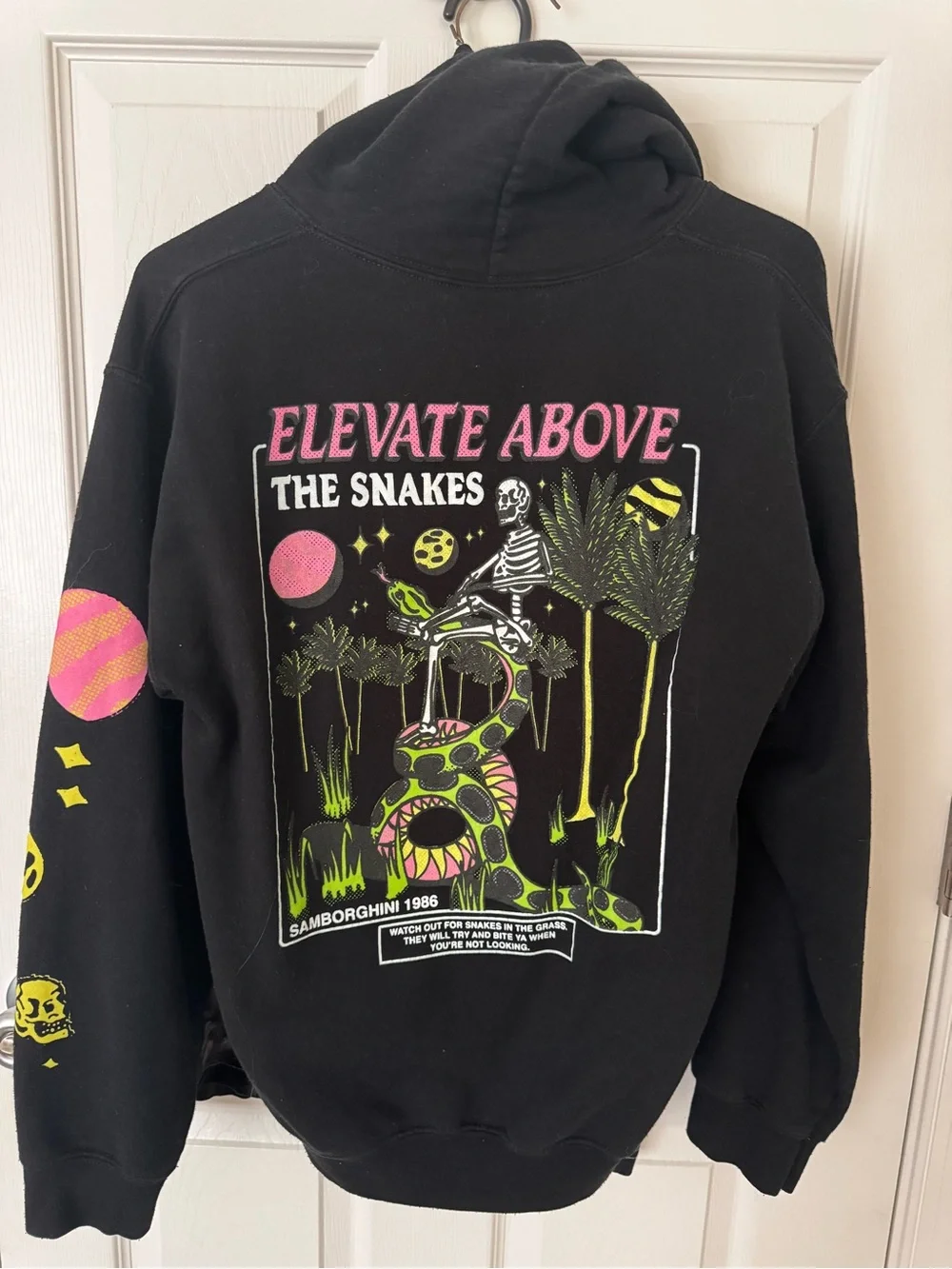 Samborghini - Elevate Above The Snakes Graphic Hoodie - S - Picture 1 of 5